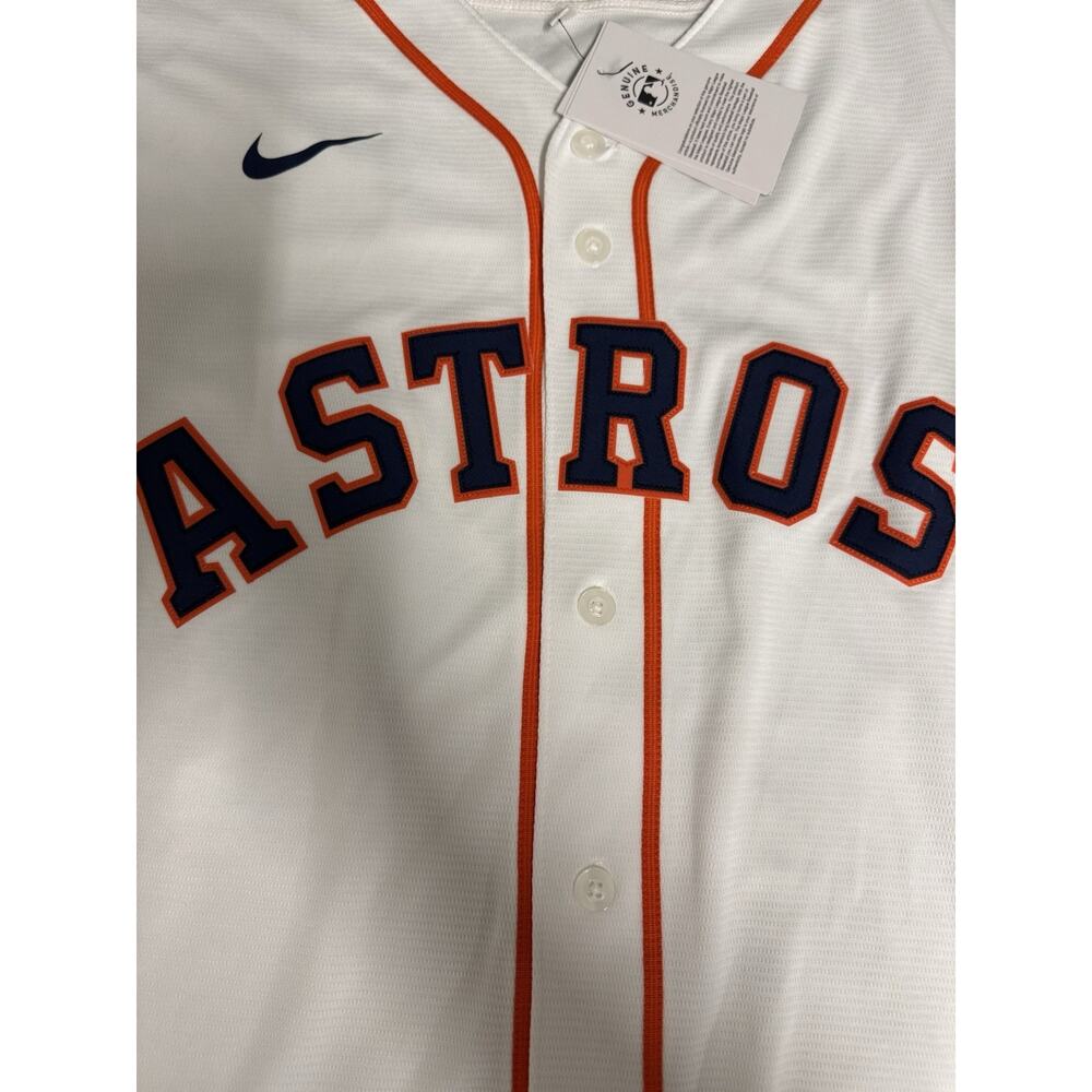 NWT Men’s Nike Houston Astros Yordan Álvarez Home Replica Jersey XXL White 2X - Picture 3 of 12